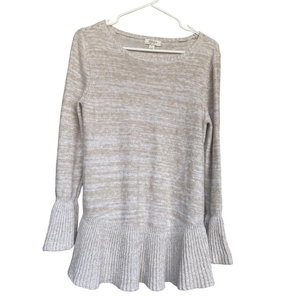 Style&co Bell Sleeve Marbled Knit Top - Picture 4 of 9